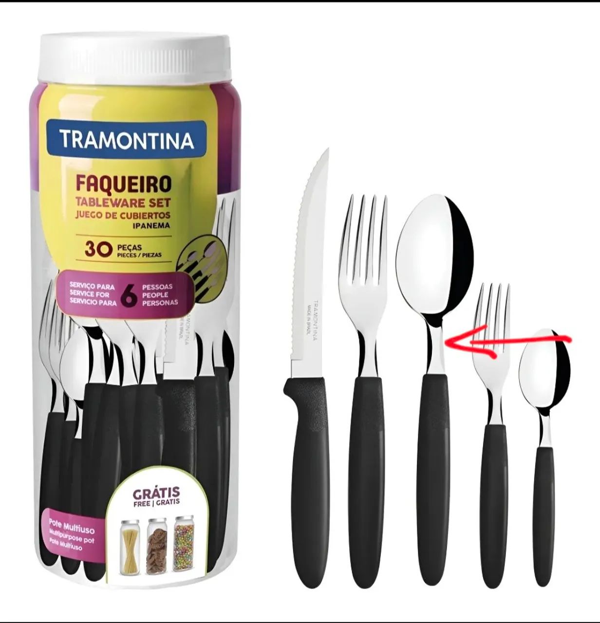 Jogo de 6 colheres de Chá Tramontina Ipanema  - Foto 5