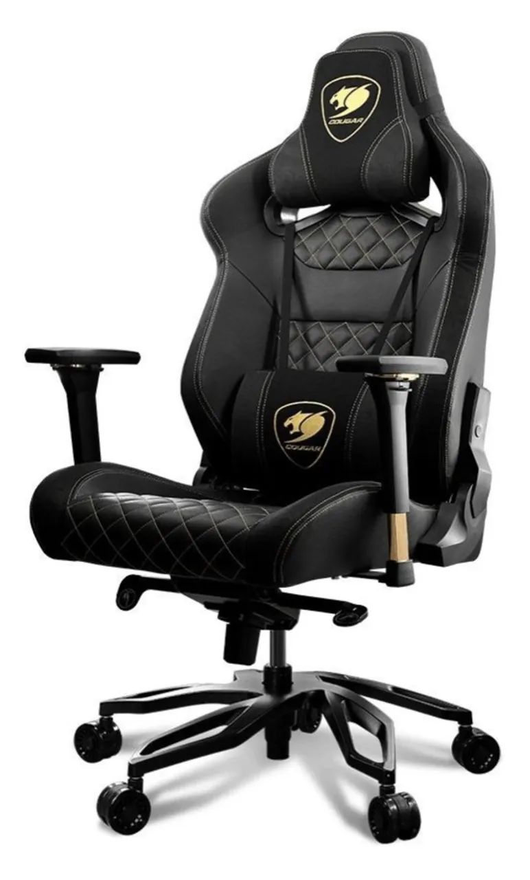 Cadeira de escritório Cougar Armor Titan Pro gamer ergonômica preta e royal - Foto 3