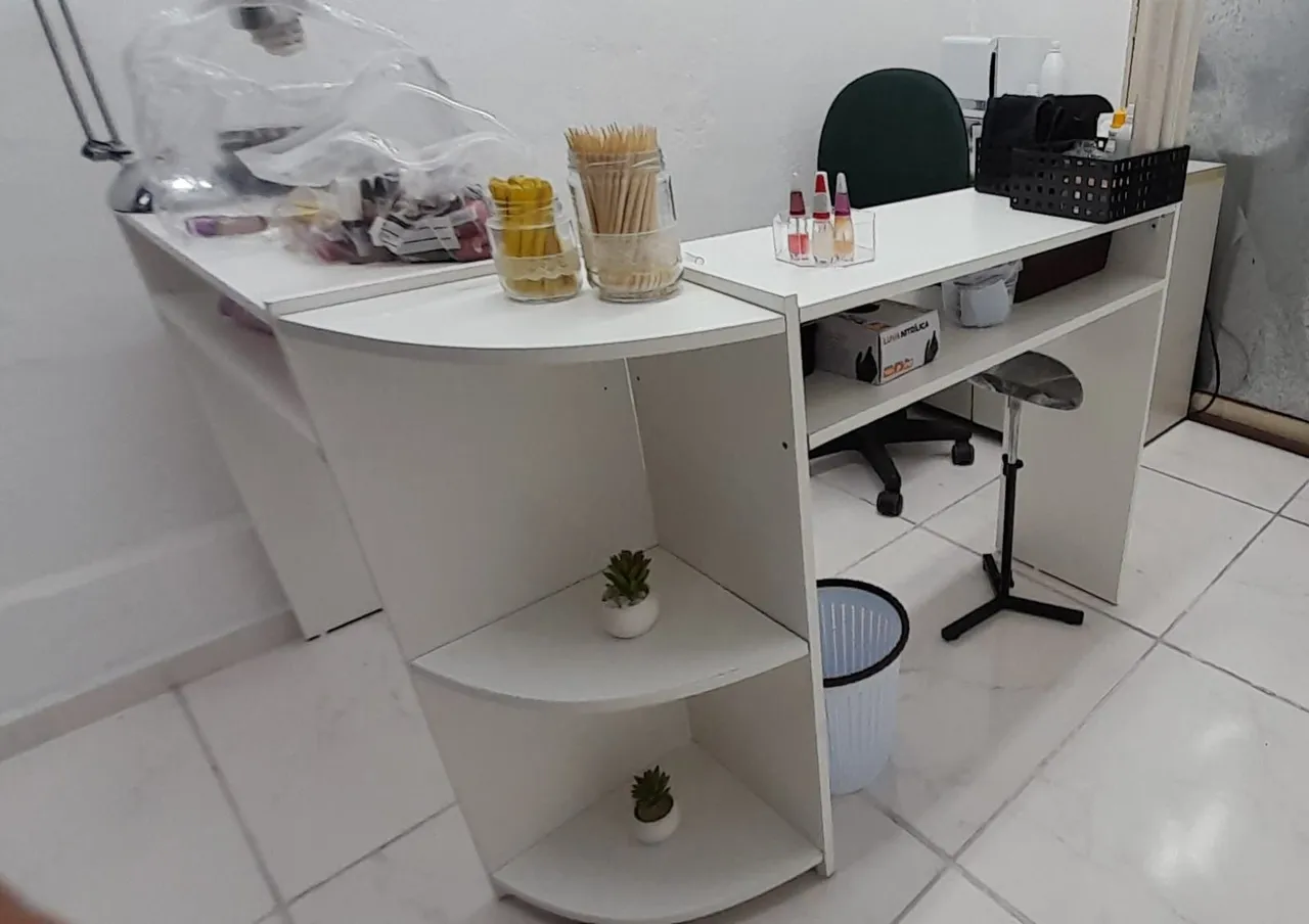Mesa de manicure para salão de beleza
