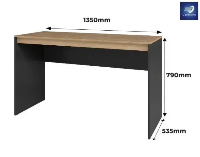 Escrivaninha Office Moderna Ampla - Foto 3