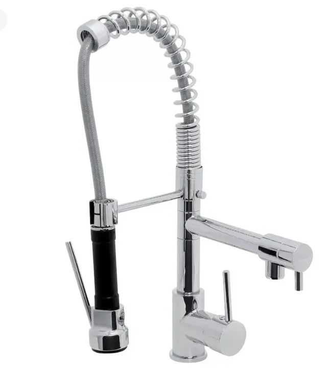 Torneira de Cozinha com Bica Móvel - Cromada,  Delinea 