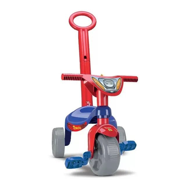 Triciclo Velocipe Tchuco Herois Com Empurrador 601 Samba Toy - Foto 2