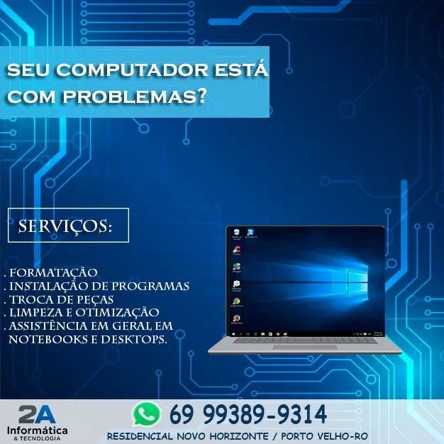 Técnico em Informática / Fazemos Busca e Entrega