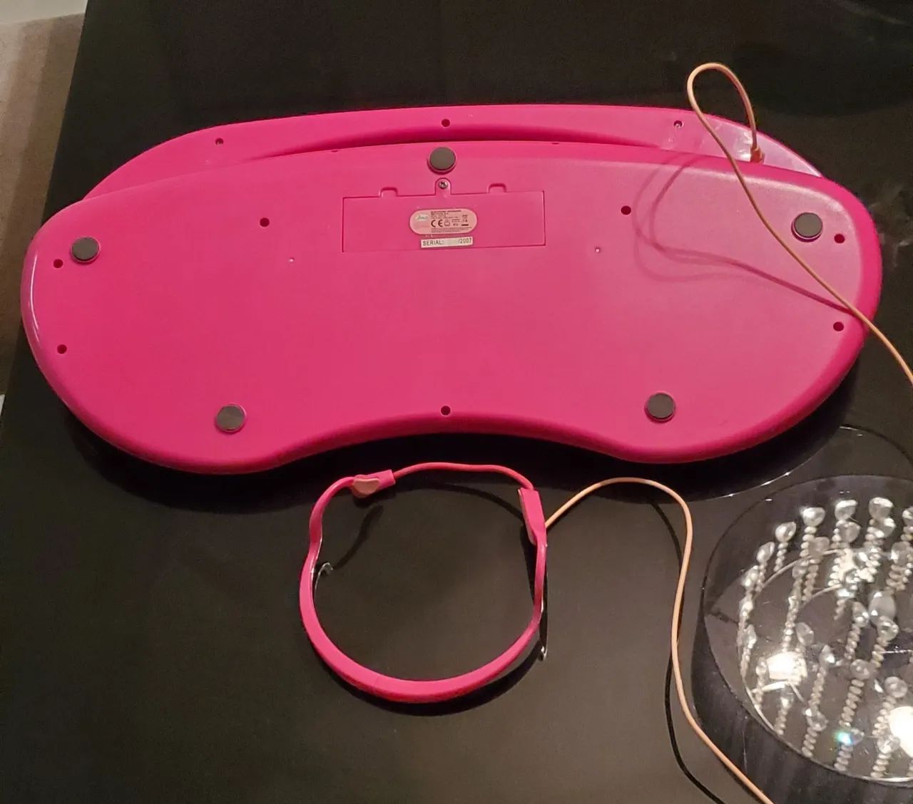 ELETRONIC KEYBOARD da Barbie Rosa com microfone. Modelo 783102 IMC  - Foto 5