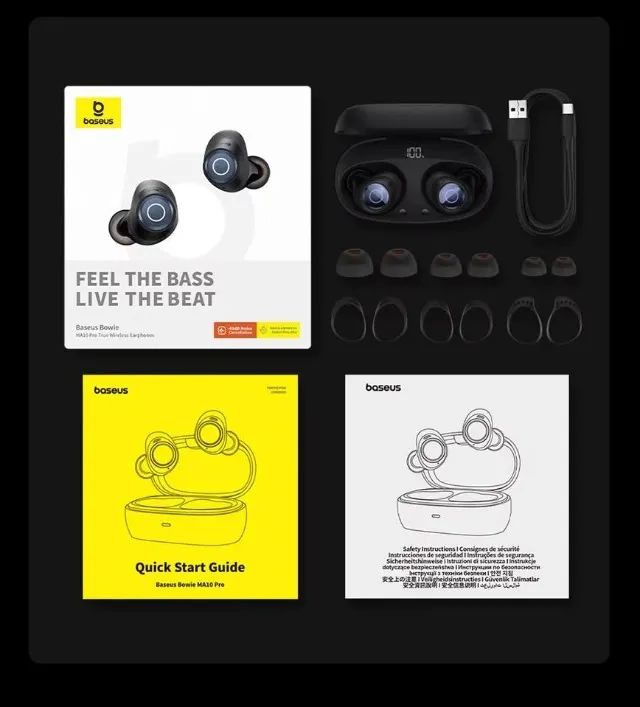 Fones de ouvido Baseus Bowie MA10 PRO Cancelamento de Ruído - Foto 3