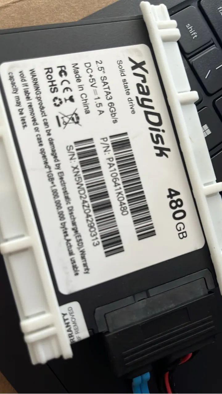 SSD 480gb (com windows 10)64617707633410120