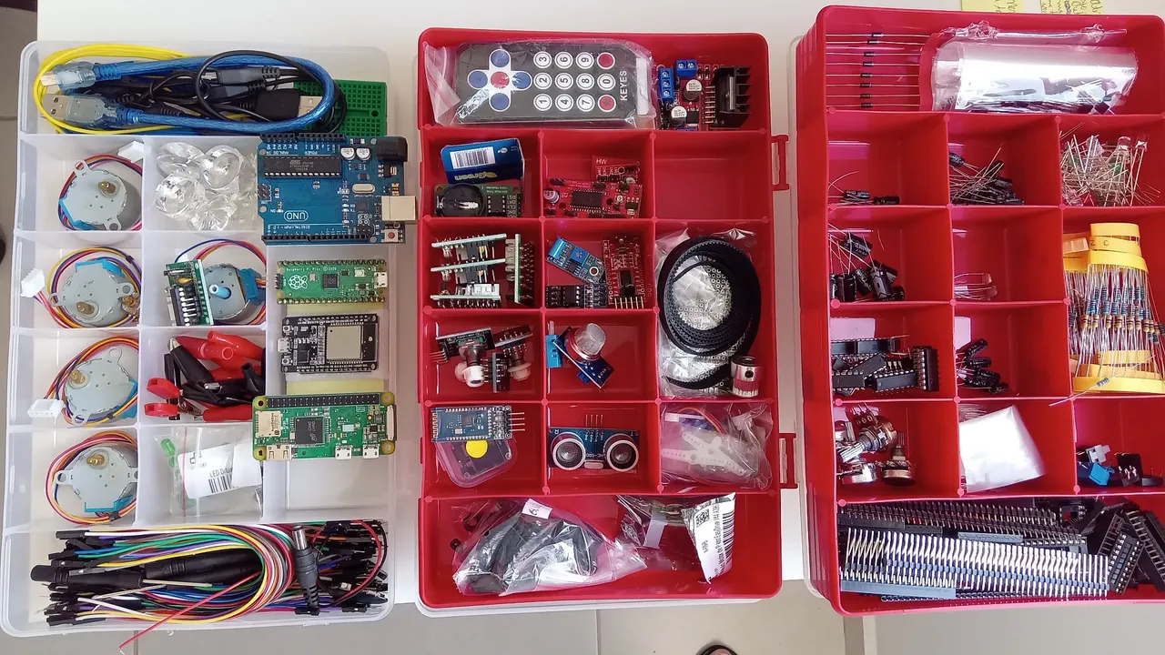 Kit Completo de Eletrônica para Projetos Arduino e Robótica