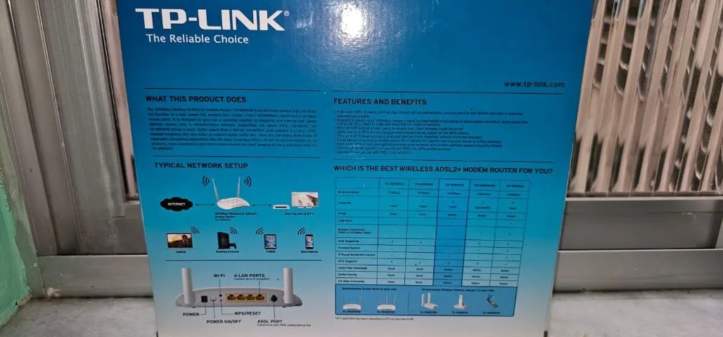 Modem roteador Tp-link  TD-W8961N adsl2+ wireless N 300mbps - Foto 3