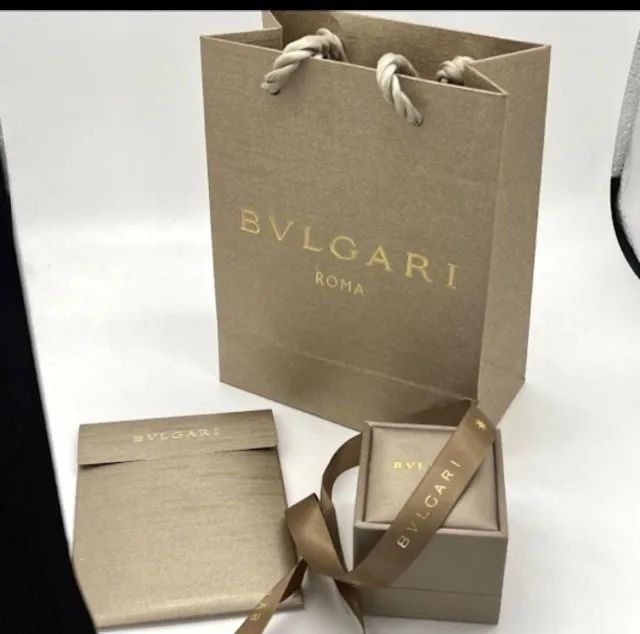 caixa e sacola bvlgari de anel - Foto 2