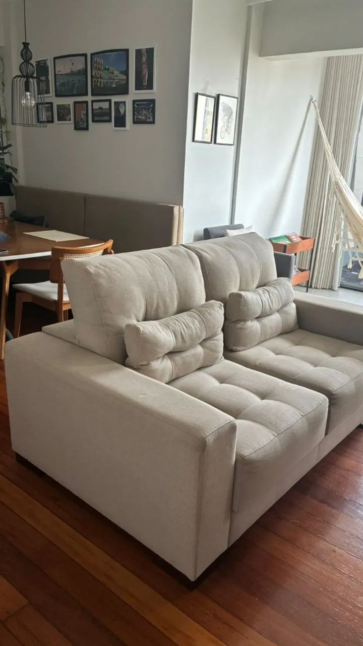 Sofá Retrátil e Reclinável 2 Lugares com Extensão - Foto 2