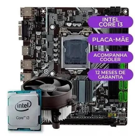 Kit upgrade i3 9 geração com placa mãe e 8gb ddr4 