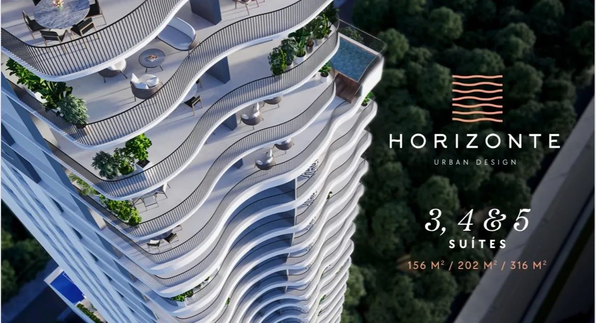 URBAN HORIZONTE  de 3 suítes com 156 metros na orla da graciosa