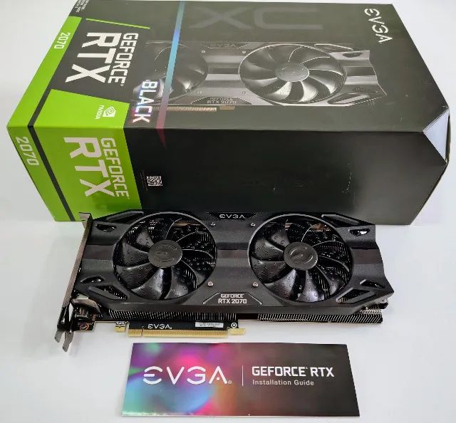 Placa De Vídeo Geforce RTX 2070 8gb EVGA XC Black