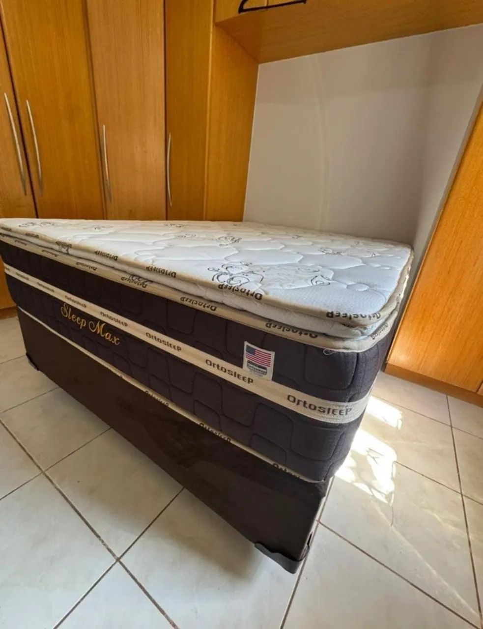 Cama casal com colchão de 34 cm de altura - Foto 2