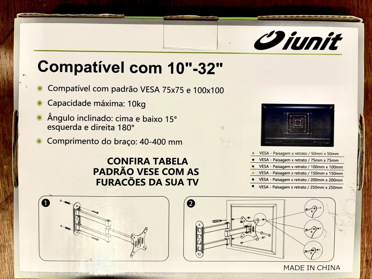 Suporte Articulado para TV/Monitor 10" a 32" - Padrão VESA - Até 10kg - Foto 2