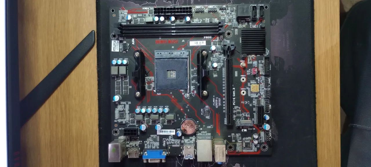 Placa-Mãe superfreme A520M Gaming, AM4, Seminova. (OLX PAY)