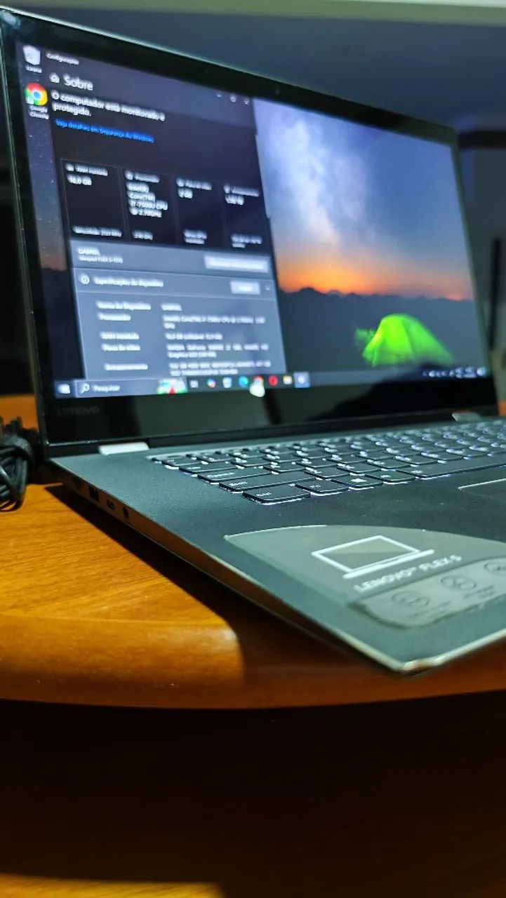 Notebook Lenovo Tela Touch 4K Flex 1570 i7 16Gb RAM 512Gb SSD e 1Tb Ñ Dell Asus Msi Acer - Foto 2