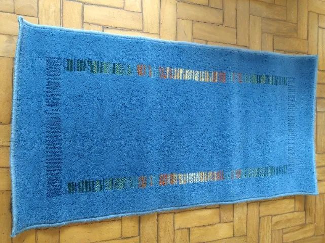 Tapete Azul decorativo para sala ou quarto, 67x130cms 