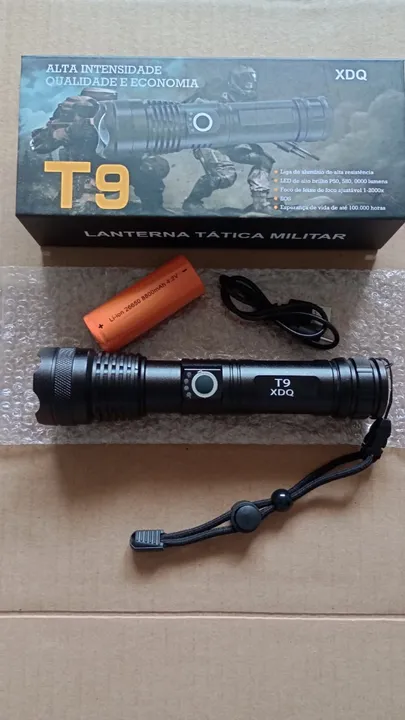 Lanterna Tática Militar LED P70 - A Mais Potente da Atualidade