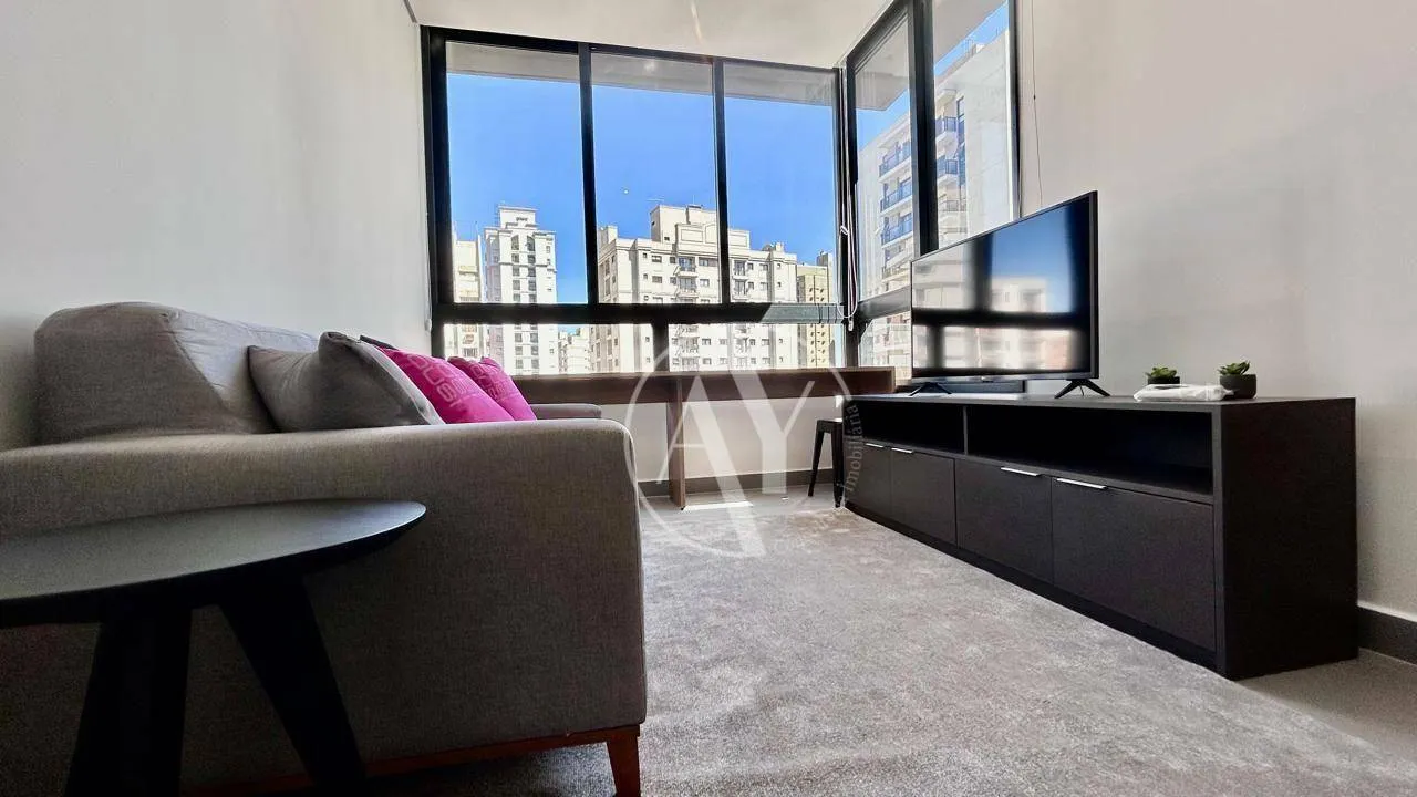 Apartamento para locação de 42m², um dormitório, uma vaga de garagem, no bairro Cambuí, Ca