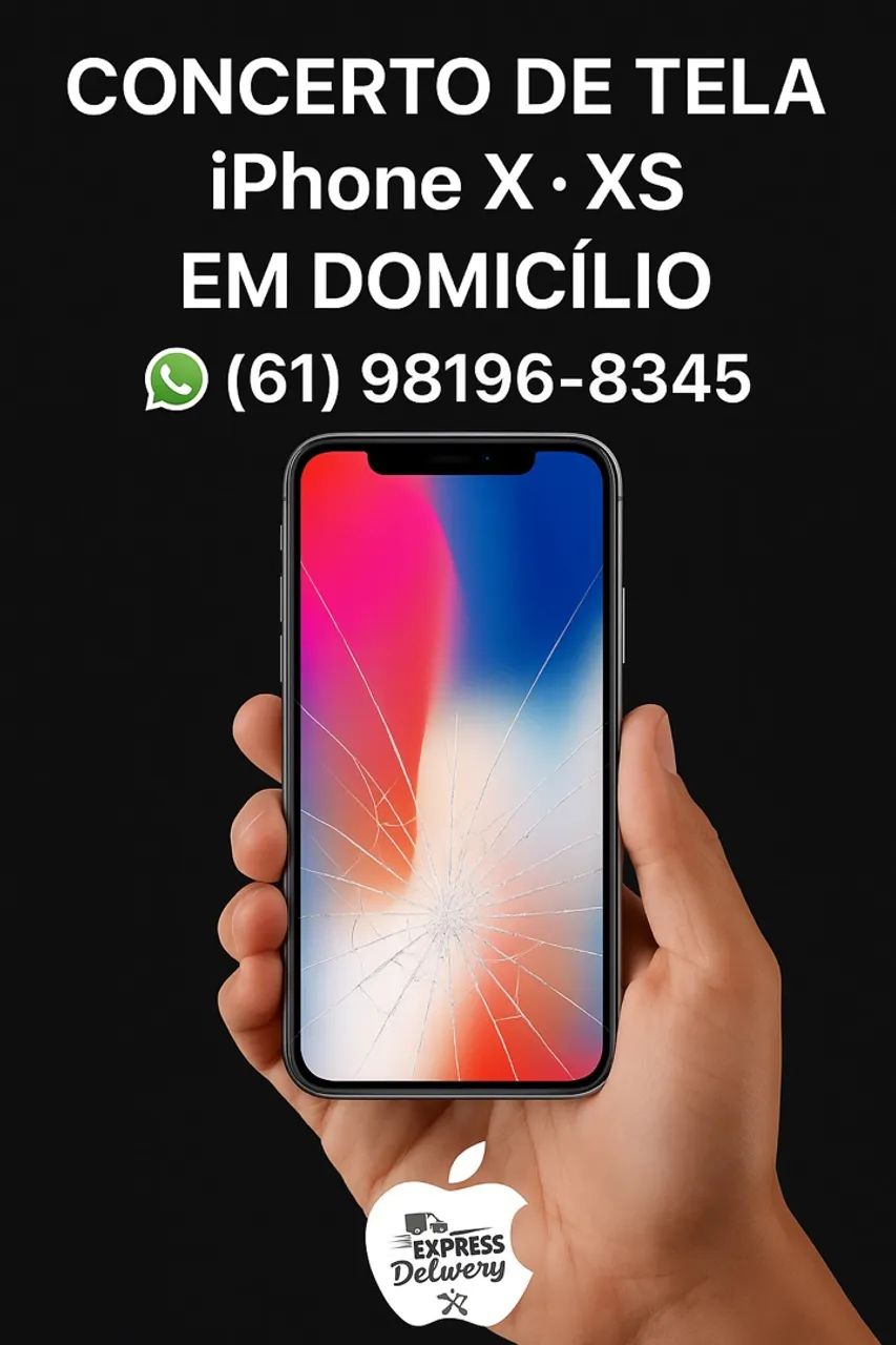 Tela iPhone X ? XS - Troca em domicílio