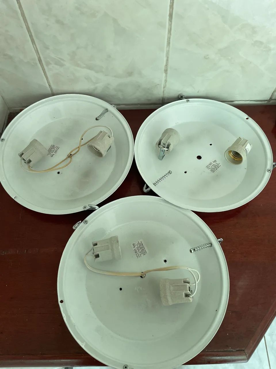 Kit com 5 plafons redondos - Foto 4