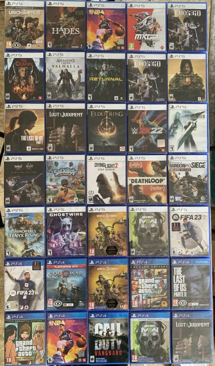 Diversos jogos PS4 e PS5 - Preço Imbatível!