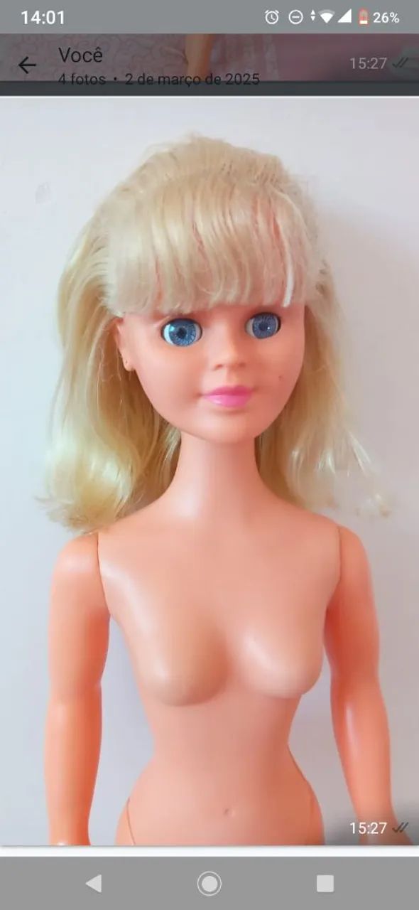 Boneca antiga de plástico - Foto 2