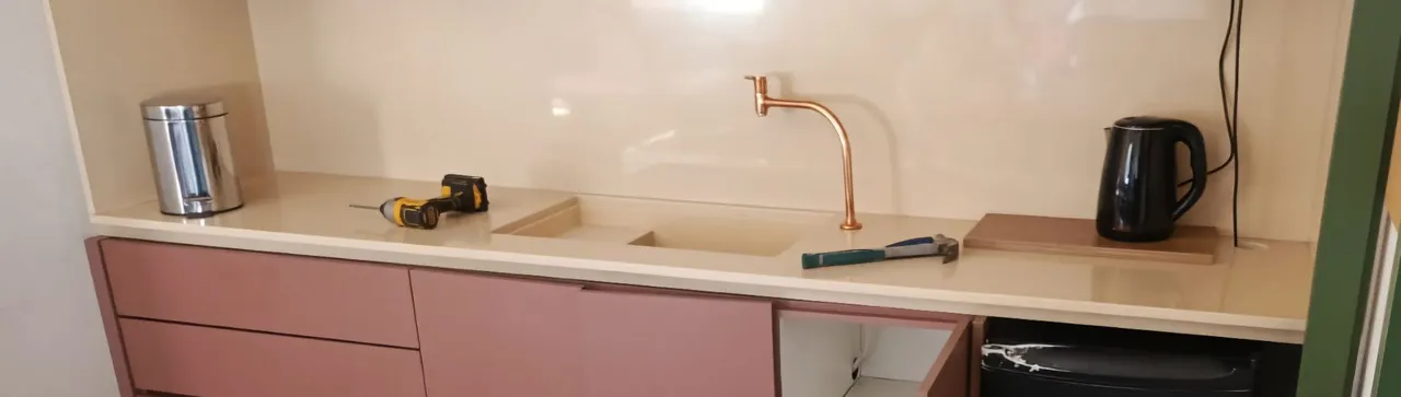 Bancada de Pia esculpida (silestone) alta qualidade 
