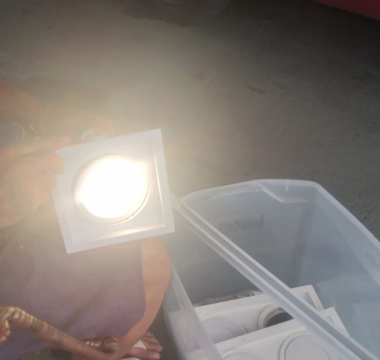 Luminária LED de teto redonda branca - Foto 3