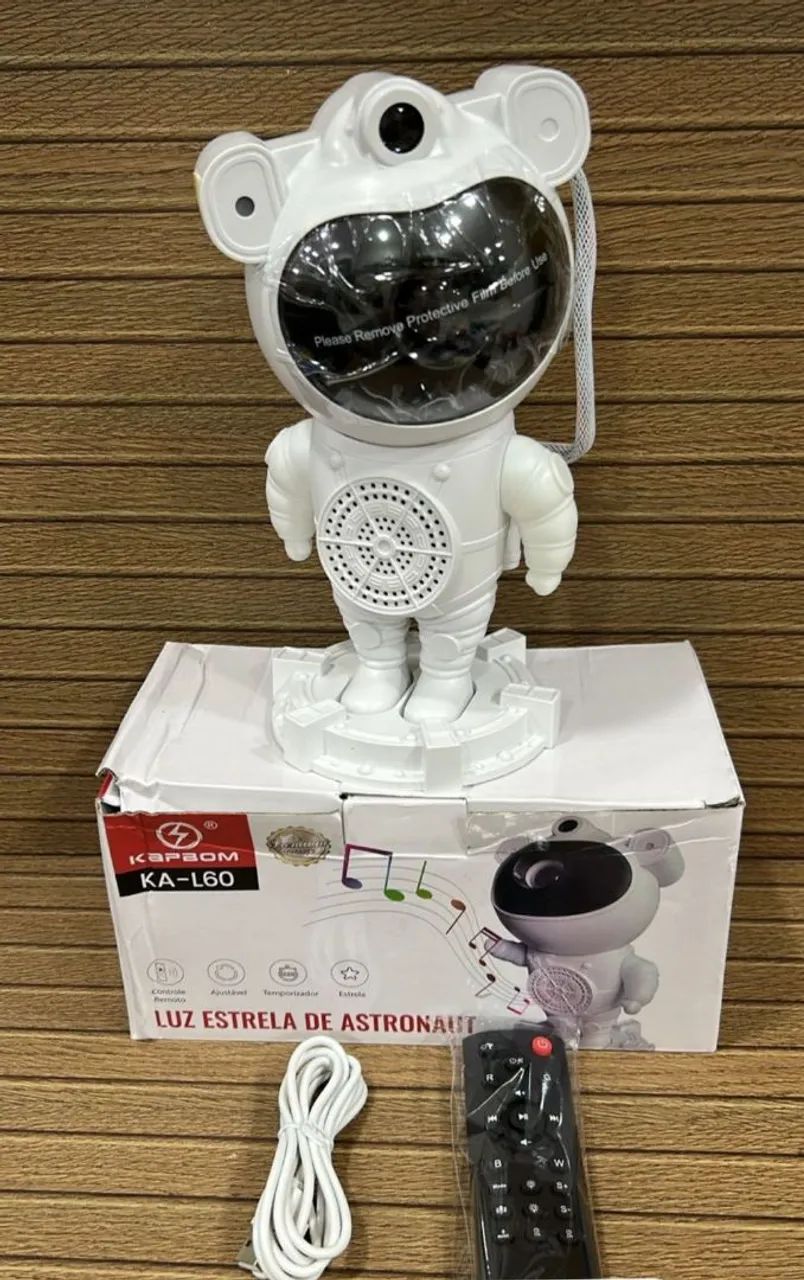 Projetor Astronauta Estrelas e Galáxias - Novo