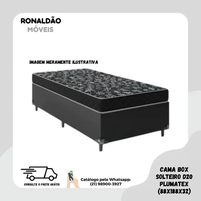 Cama Box Solteiro D20 Ortobom - Entrega Rápida! 