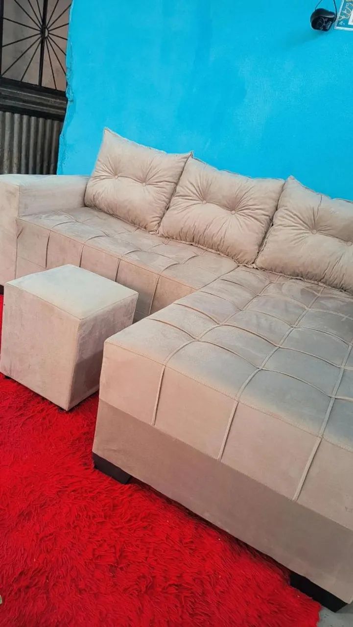 CONJUNTO CHEISEE ENTREGA GRÁTIS ACOMPANHA PUFF  - Foto 3