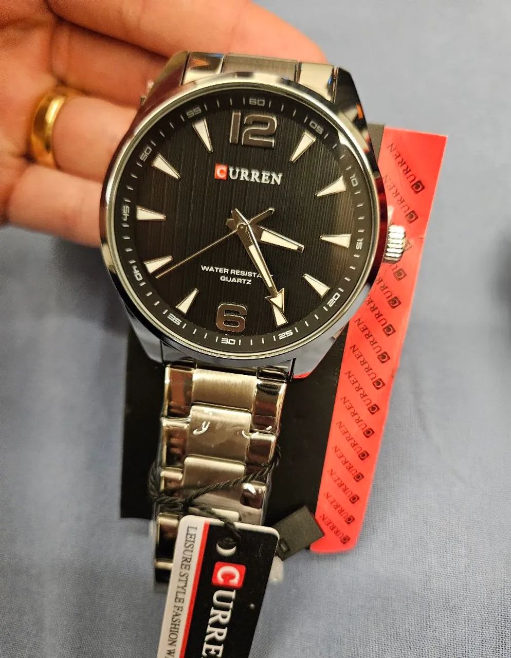 Relógio Curren Masculino Aço Inoxidável Resistente à água - Foto 3