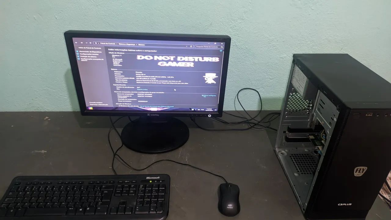 Pc completo i3 3470 8Gb Ram Ddr3 HD 500 monitor de 21p novo impecável  - Foto 5