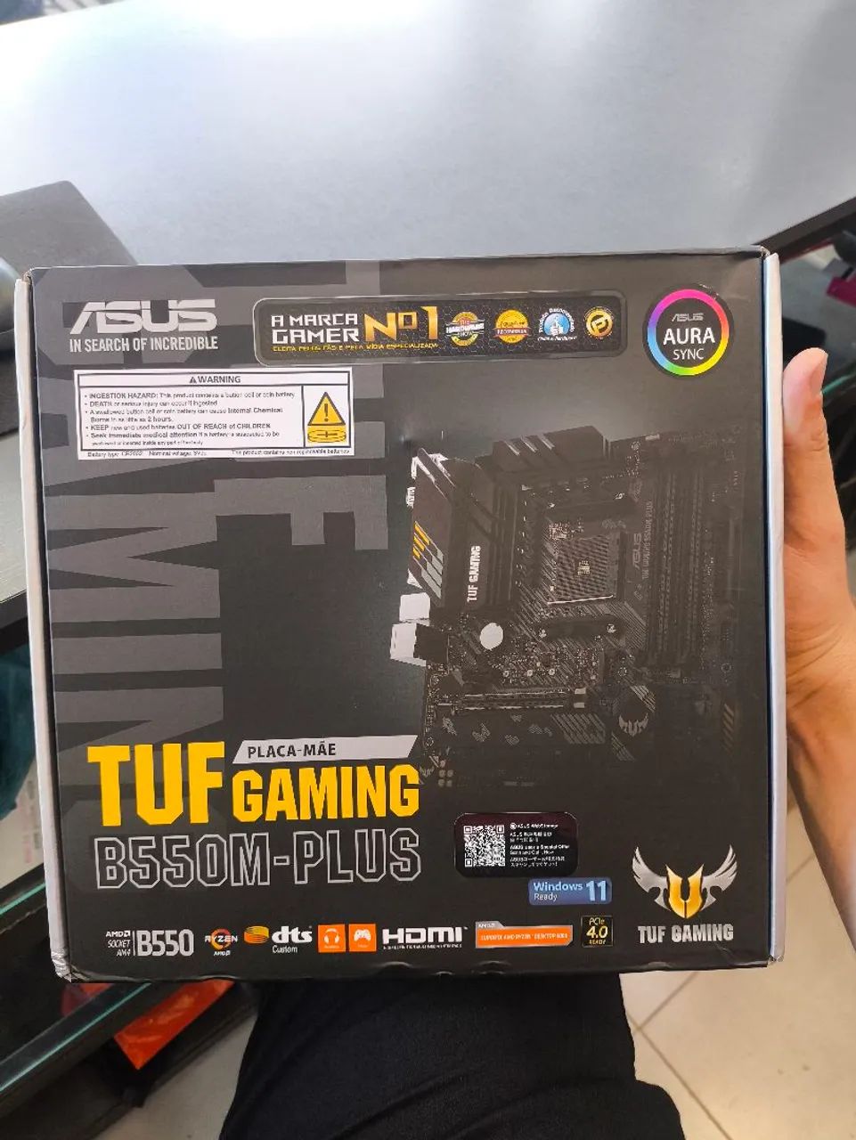Placa mãe b550m Tuf Gaming AM4 Nova (Castanhal) 