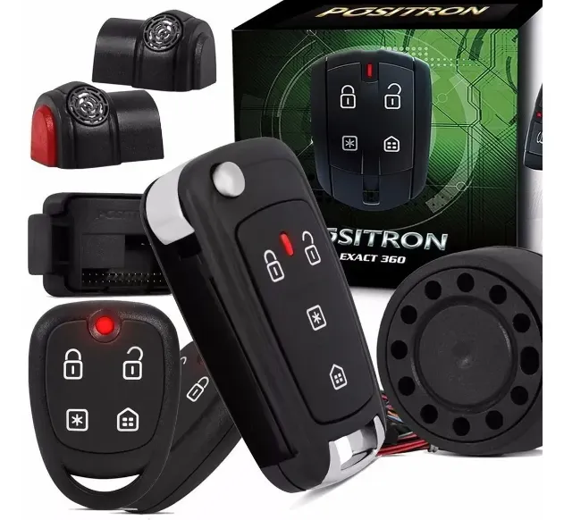 Kit Original Positron Alarme Universal Carro +Chave Canivete - Kit de Produtos