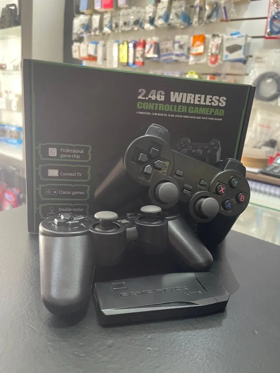 Controle 2.4G Wireless Gamepad 4K + Game Stick - Foto 3