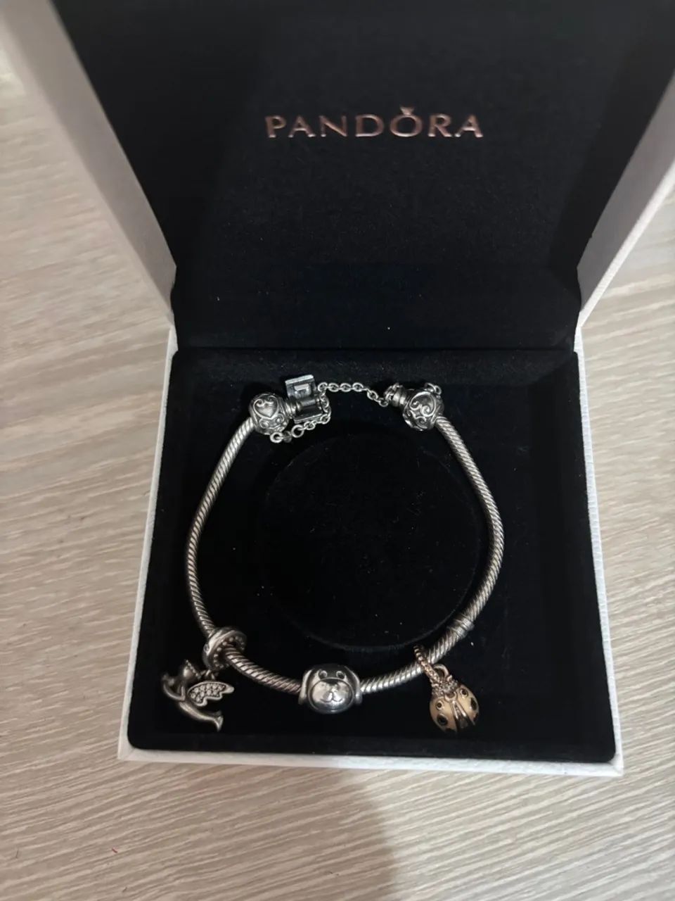 Pulseira Pandora Original com Berloques - Foto 2