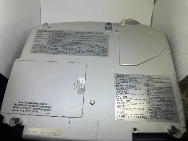 Projetor Canon LV-7250- 2000 Lumens+estojo+hdmi adpatar - Foto 5