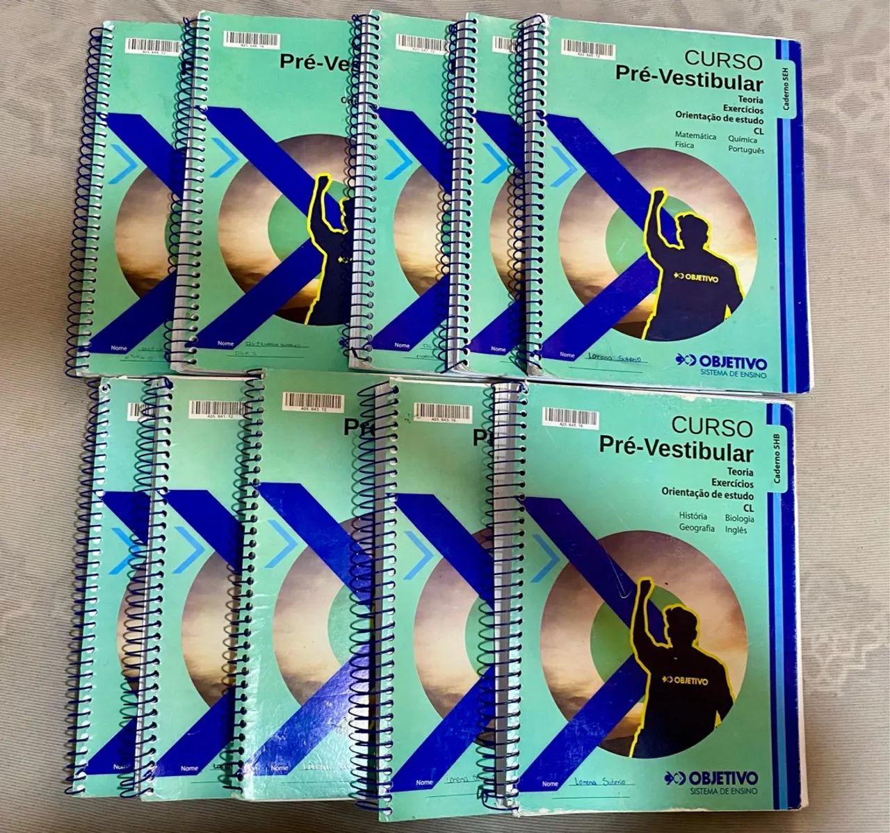 Apostilas Pré-Vestibular Objetivo - Cadernos Completos