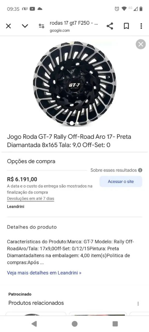 Rodas 17" 8 furos  - Foto 5