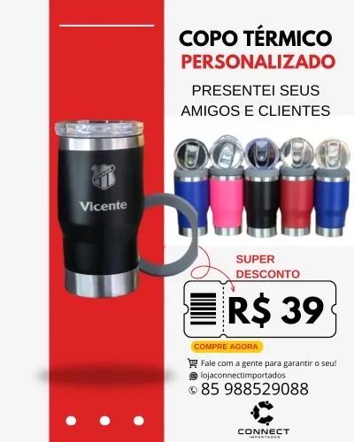 Copo térmico 3 em 1