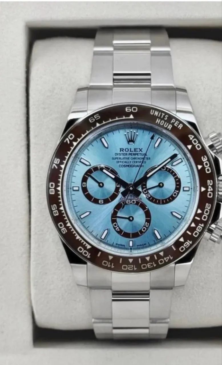 Vendo relógio Daytona Ice Blue Super premium  Automático (Fundo transparente) - Foto 4