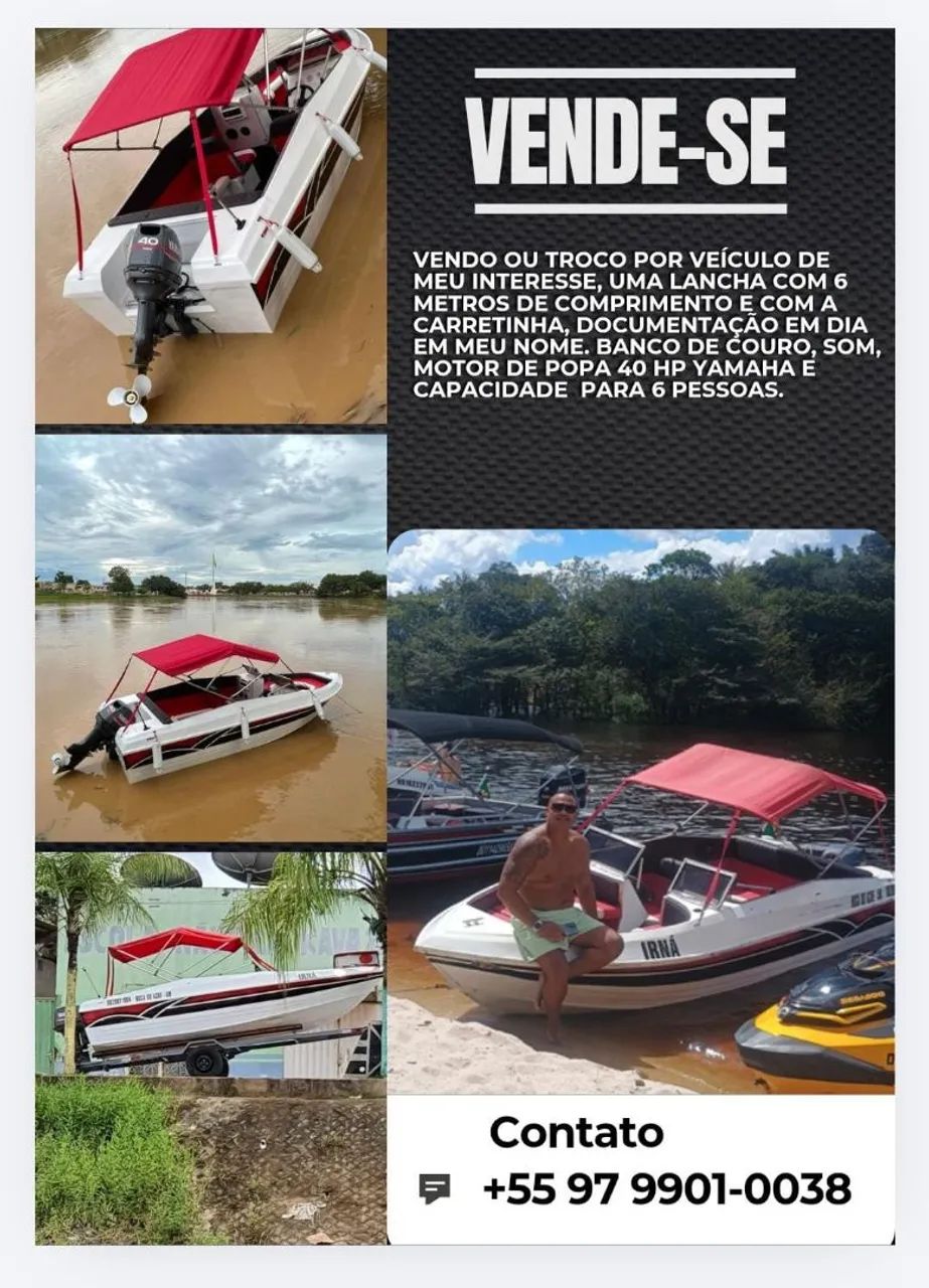 Vendo linda lancha