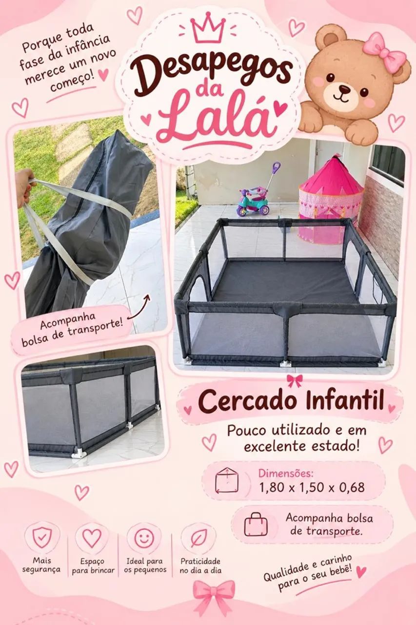 Cercado grande para bebê !  - Foto 2