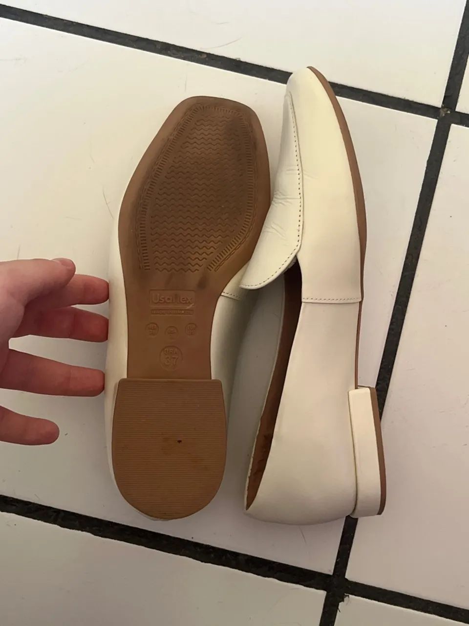 Sapato Usaflex Branco Novissimo - Foto 2
