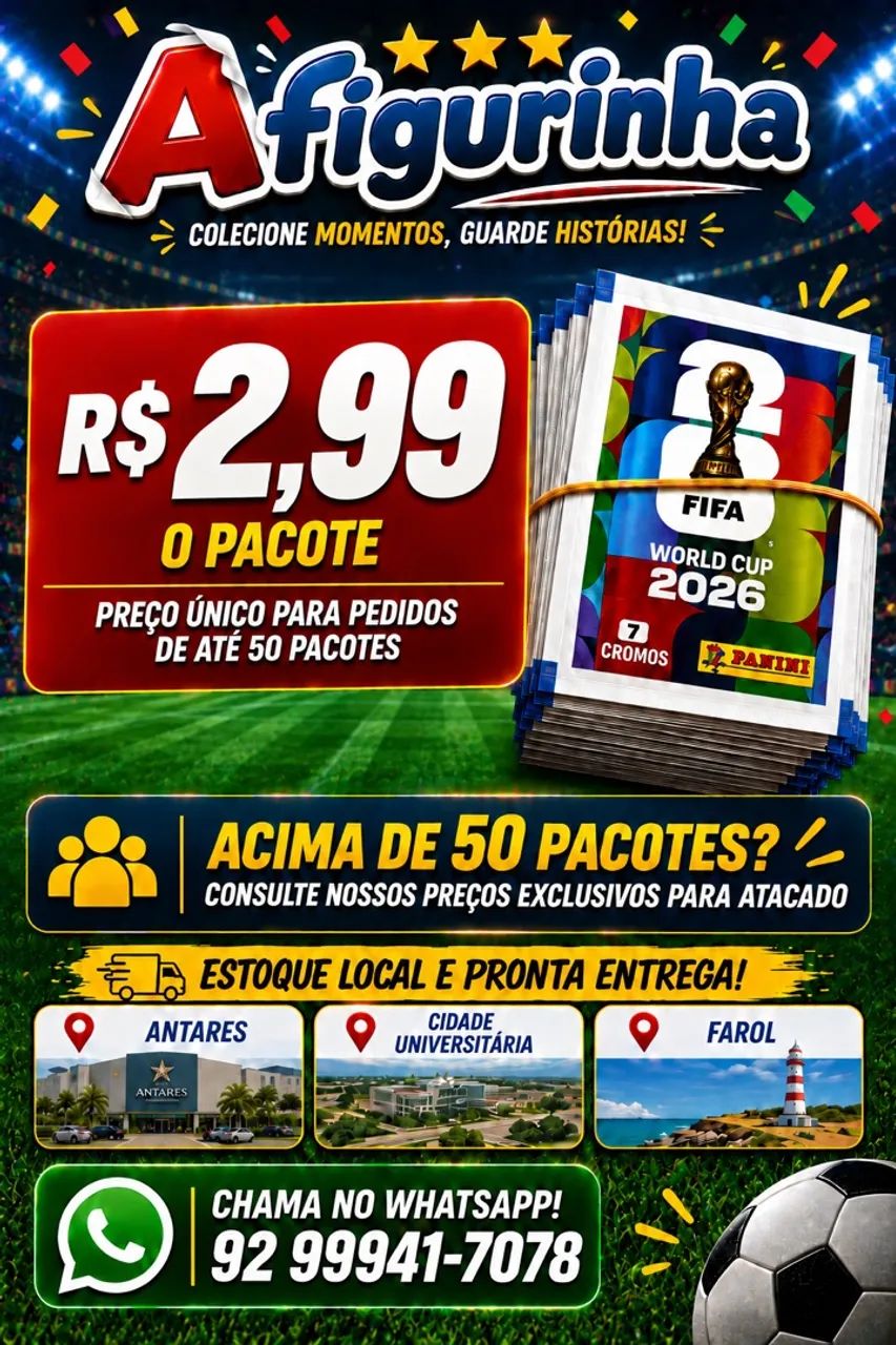 Figurinhas pacote lacrado original