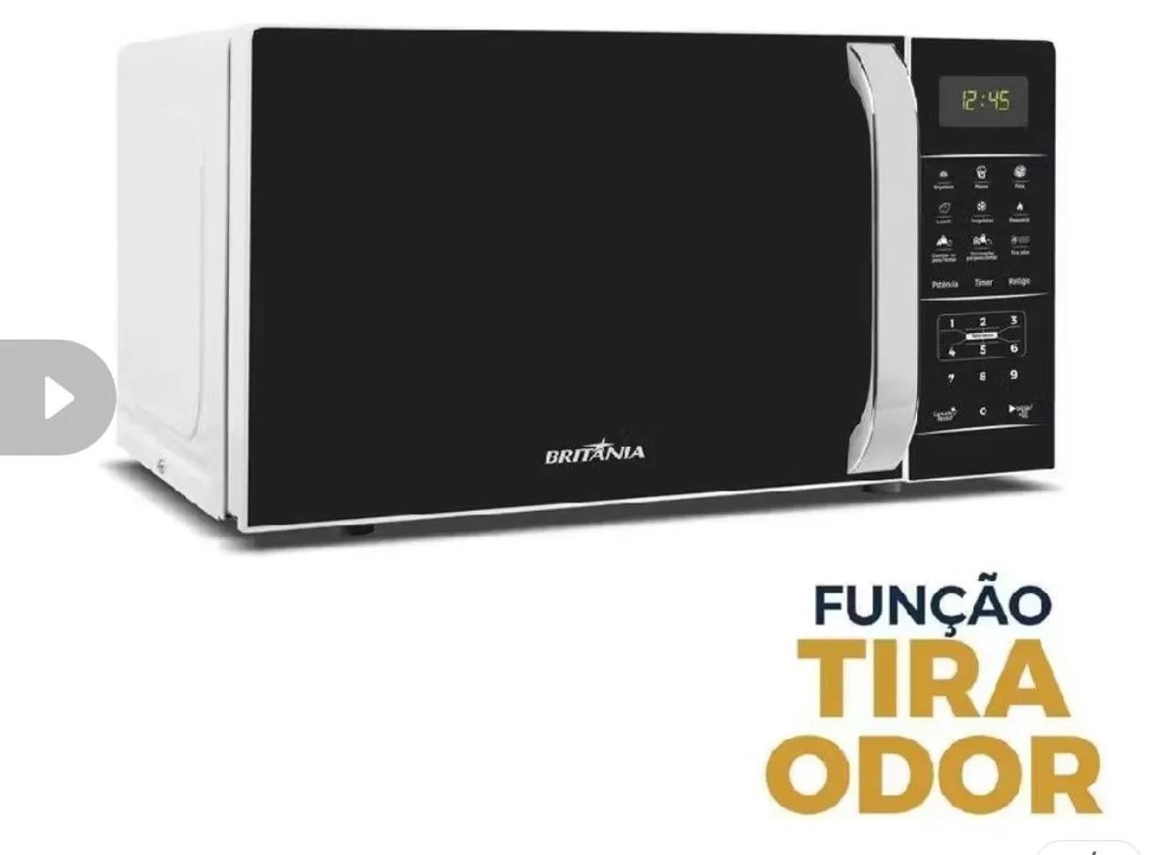 Vendo microondas Britânia 20L 127V ou troca por um 220V - Foto 4