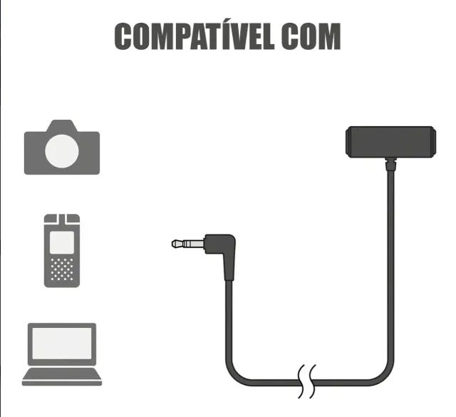 Microfone Lapela Estéreo Ecmlv1 Sony Para Câmera E Gravador - Foto 3